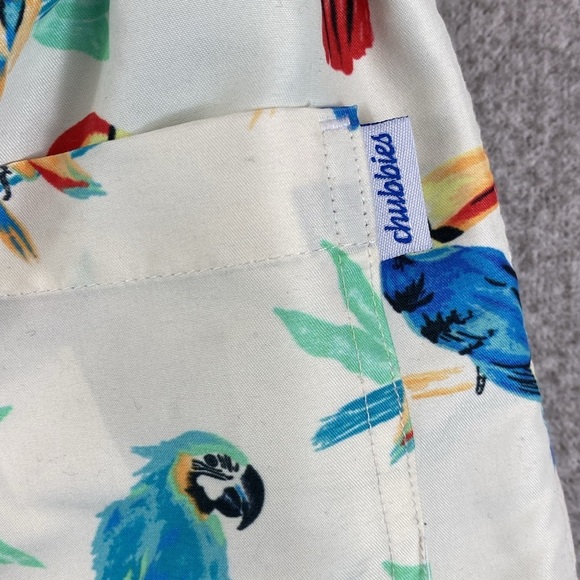 Chubbies gym swim unlined mens shorts L reversible USA pull on quick dry parrots - Picture 4 of 11